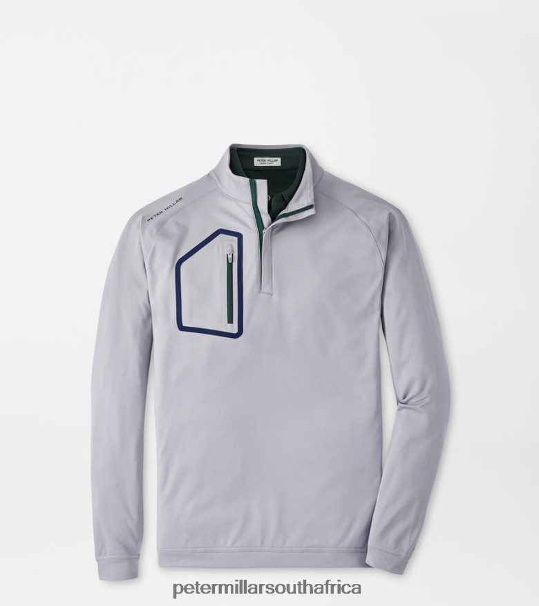 Gale Grey Men Peter Millar Forge Performance Quarter-Zip Apparel B62P4F656