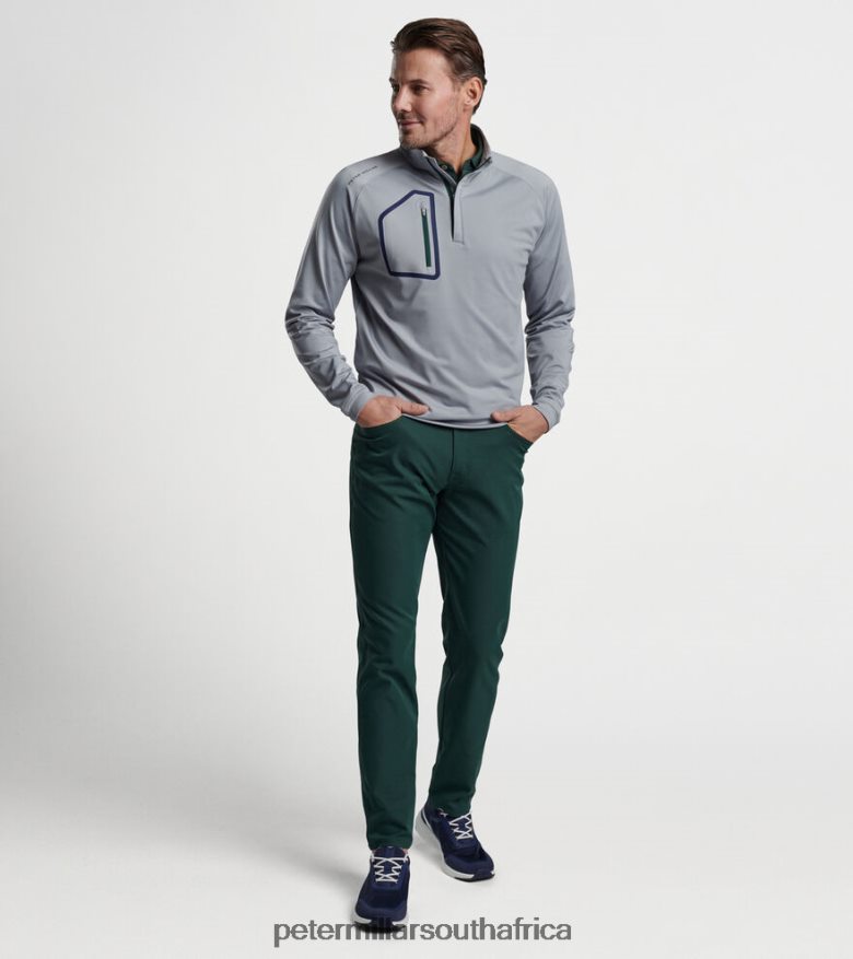 Gale Grey Men Peter Millar Forge Performance Quarter-Zip Apparel B62P4F656