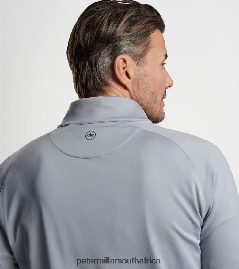 Gale Grey Men Peter Millar Forge Performance Quarter-Zip Apparel B62P4F656