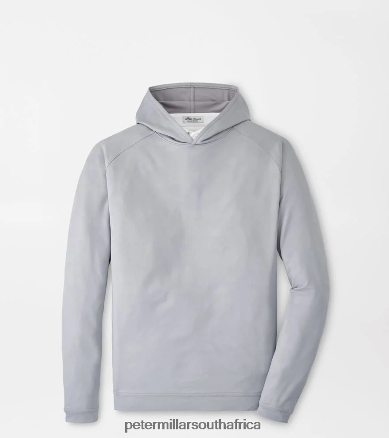 Gale Grey Men Peter Millar Pine Logo Camo Performance Hoodie Apparel B62P4F798