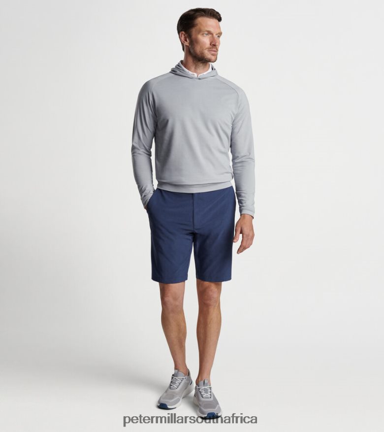 Gale Grey Men Peter Millar Pine Performance Hoodie Apparel B62P4F764