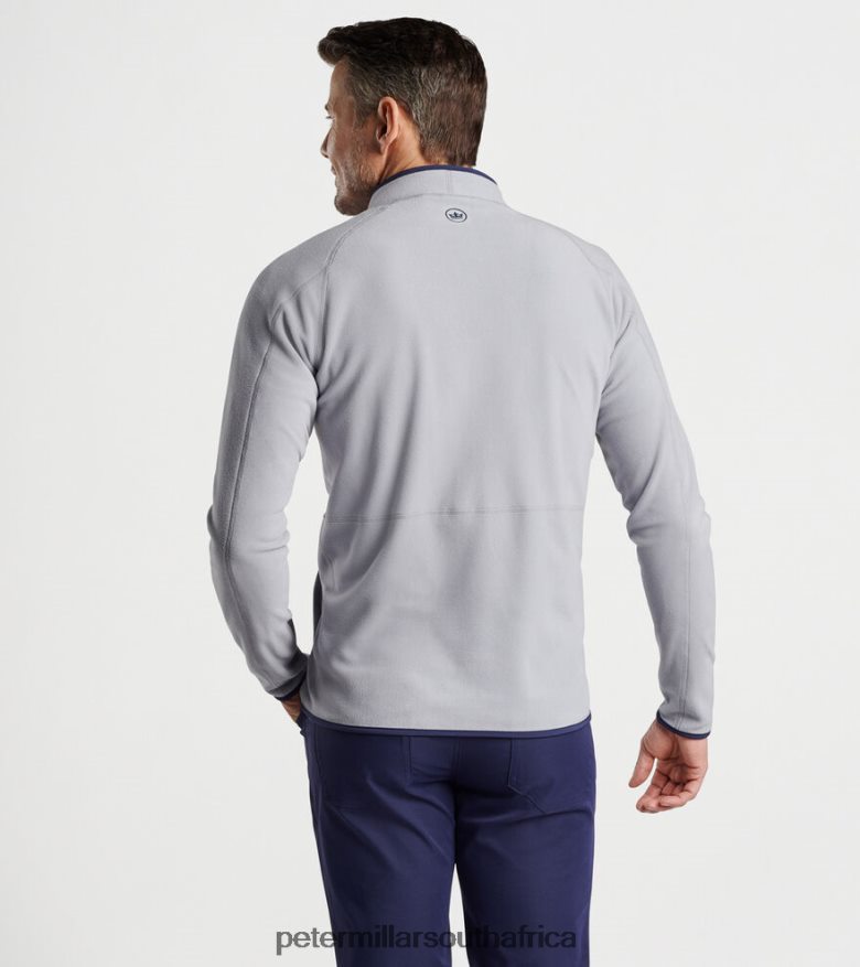 Gale Grey Men Peter Millar Thermal Flow Micro Fleece Half-Zip Apparel B62P4F677