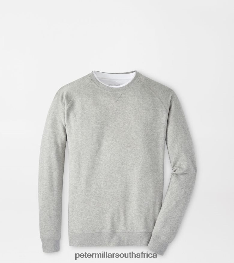 Grey Men Peter Millar Lava Wash Garment Dyed Crew Apparel B62P4F661