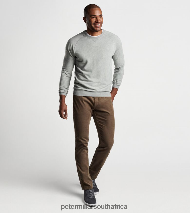 Grey Men Peter Millar Lava Wash Garment Dyed Crew Apparel B62P4F661