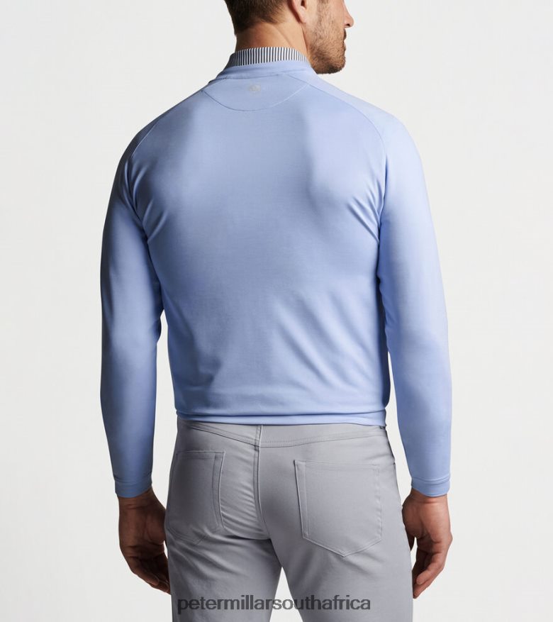 Iceberg Blue Men Peter Millar Cradle Performance Crewneck Apparel B62P4F773