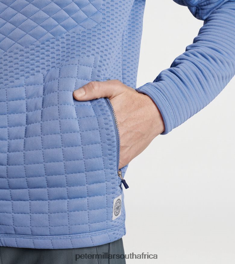 Infinity Men Peter Millar Orion Performance Quilted Hoodie Apparel B62P4F740