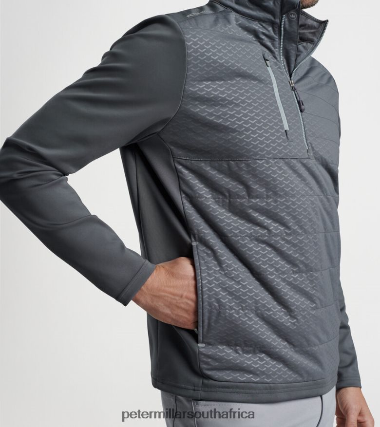 Iron Men Peter Millar Weld Elite Arrow Emboss Hybrid Half-Zip Apparel B62P4F781