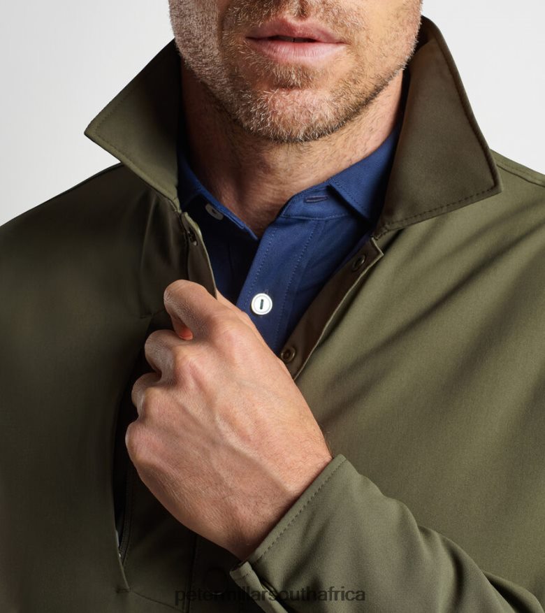 Loden Men Peter Millar Approach Insulated Half-Snap Shirt Apparel B62P4F697