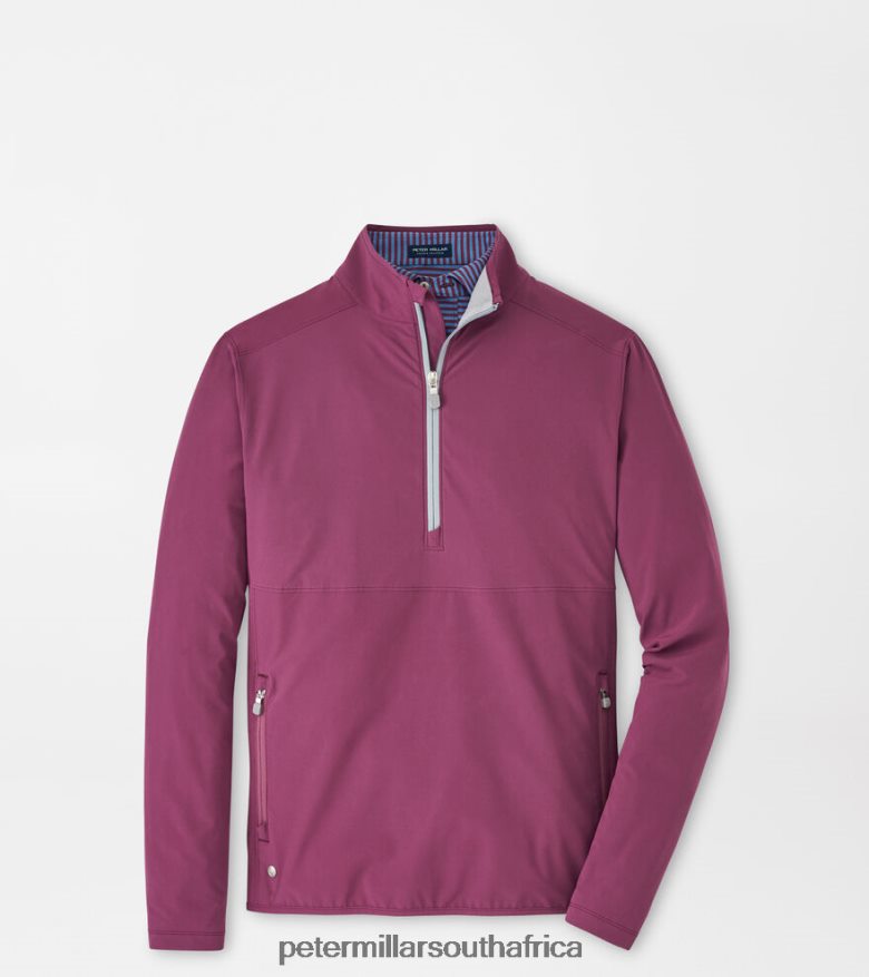 Merlot Men Peter Millar Flex Adapt Half Zip Apparel B62P4F654