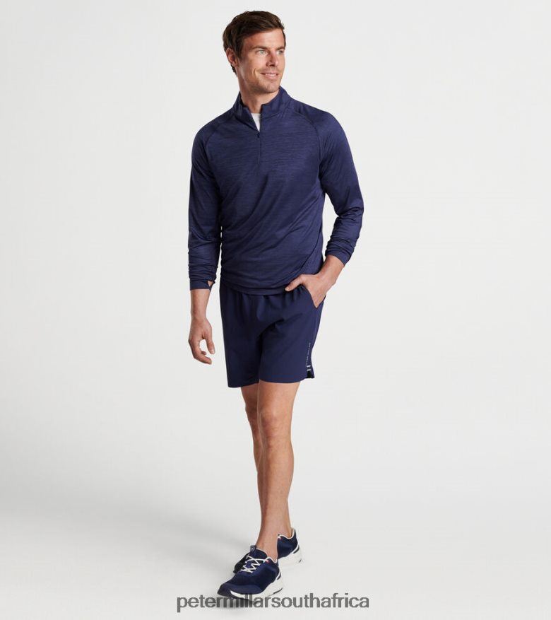 Navy Men Peter Millar Arctic Light Performance Quarter-Zip Apparel B62P4F719