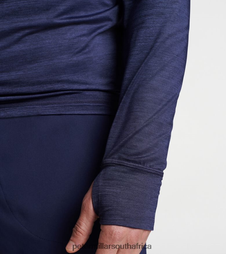 Navy Men Peter Millar Arctic Light Performance Quarter-Zip Apparel B62P4F719