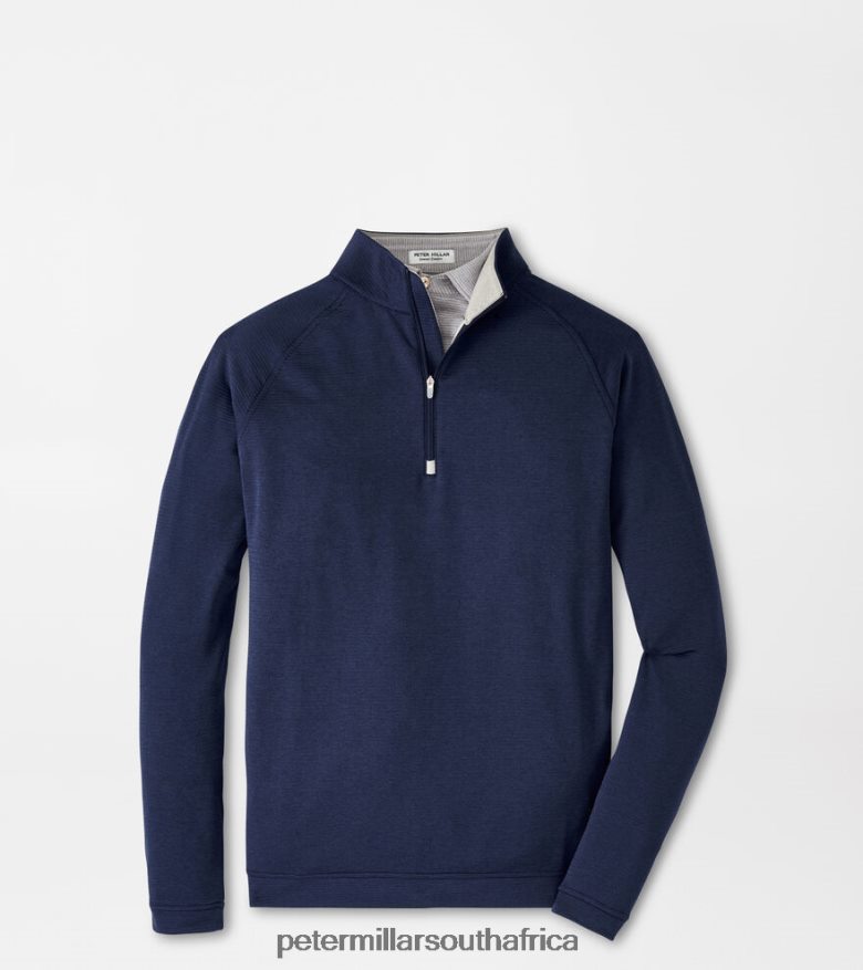 Navy Men Peter Millar Beaumont Performance Quarter-Zip Apparel B62P4F755