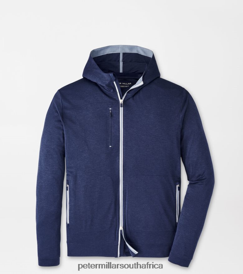 Navy Men Peter Millar Cloudglow Performance Hoodie Apparel B62P4F718