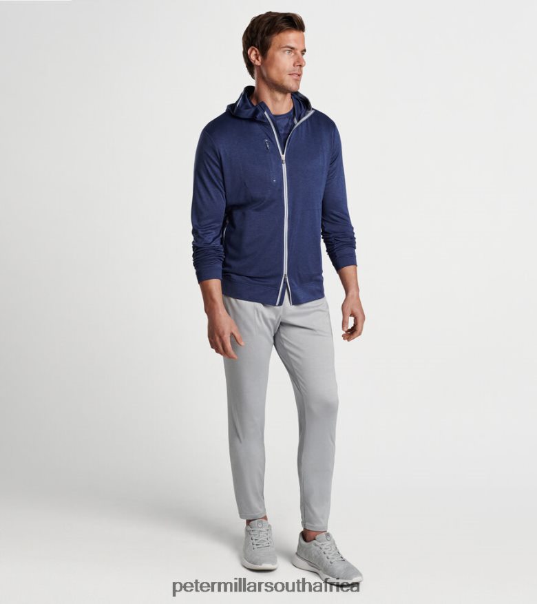 Navy Men Peter Millar Cloudglow Performance Hoodie Apparel B62P4F718