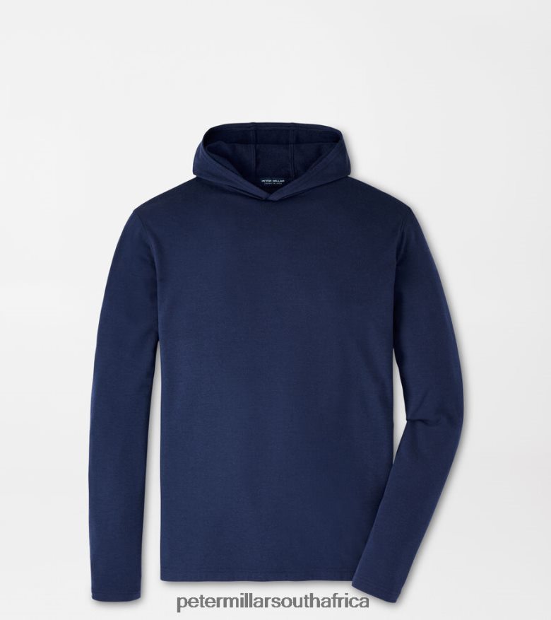 Navy Men Peter Millar Excursionist Flex Vantage Hoodie Apparel B62P4F750