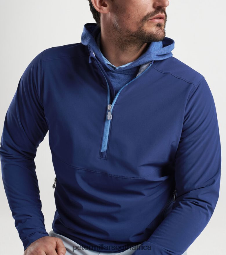 Navy Men Peter Millar Flex Adapt Half Zip Apparel B62P4F655