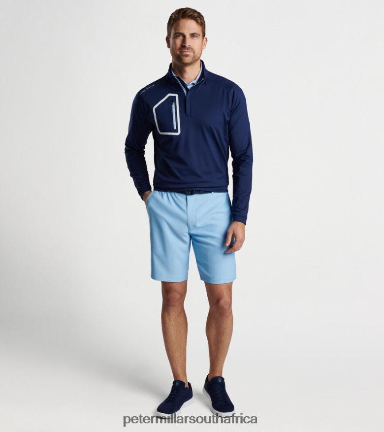 Navy Men Peter Millar Forge Performance Quarter-Zip Apparel B62P4F657