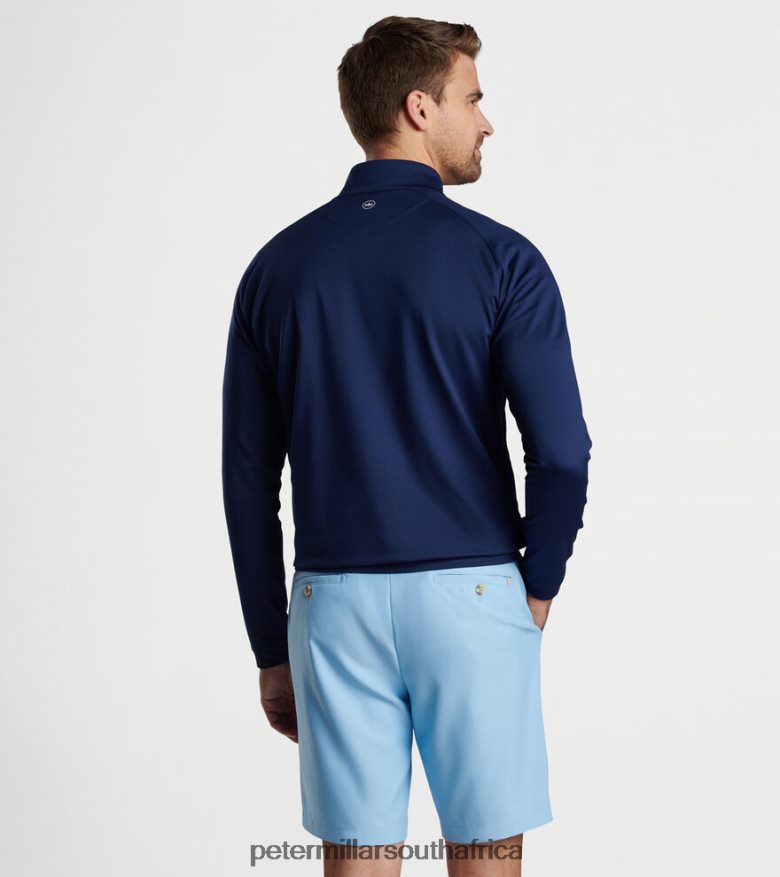 Navy Men Peter Millar Forge Performance Quarter-Zip Apparel B62P4F657