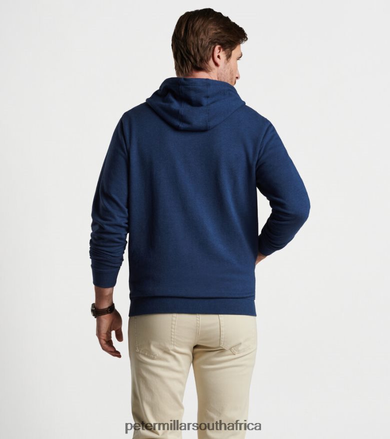 Navy Men Peter Millar Lava Wash Full-Zip Hoodie Apparel B62P4F770