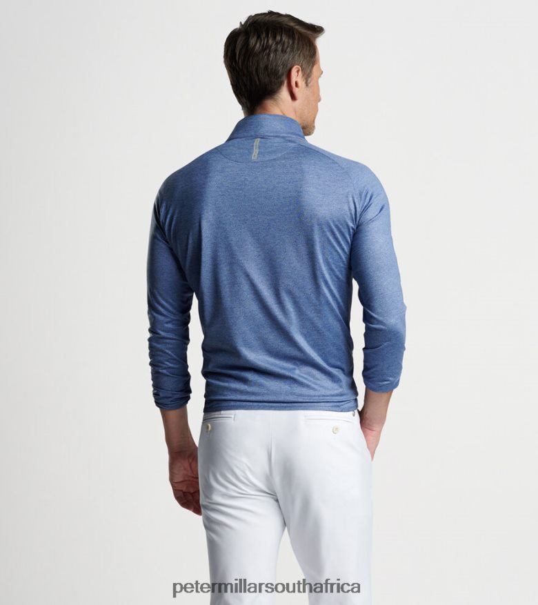 Navy Men Peter Millar Stealth Performance Quarter-Zip Apparel B62P4F746
