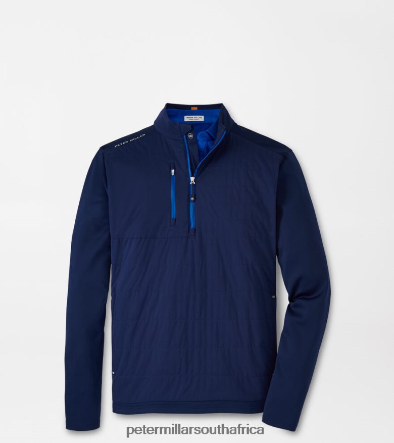 Navy Men Peter Millar Weld Elite Hybrid Half-Zip Apparel B62P4F686