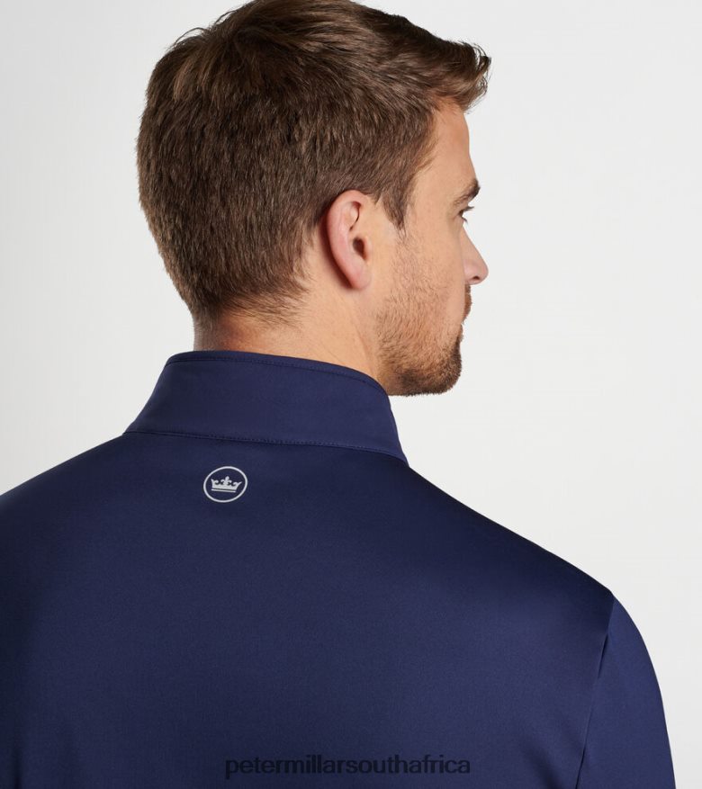 Navy Men Peter Millar Weld Elite Hybrid Half-Zip Apparel B62P4F686