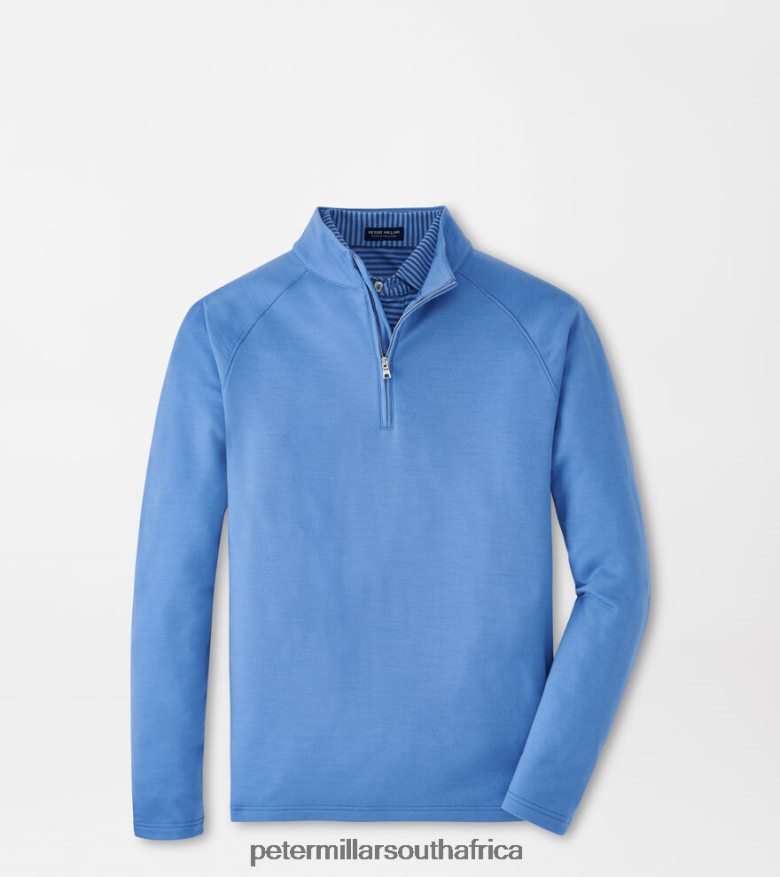 Regatta Blue Men Peter Millar Excursionist Flex Performance Pullover Apparel B62P4F726
