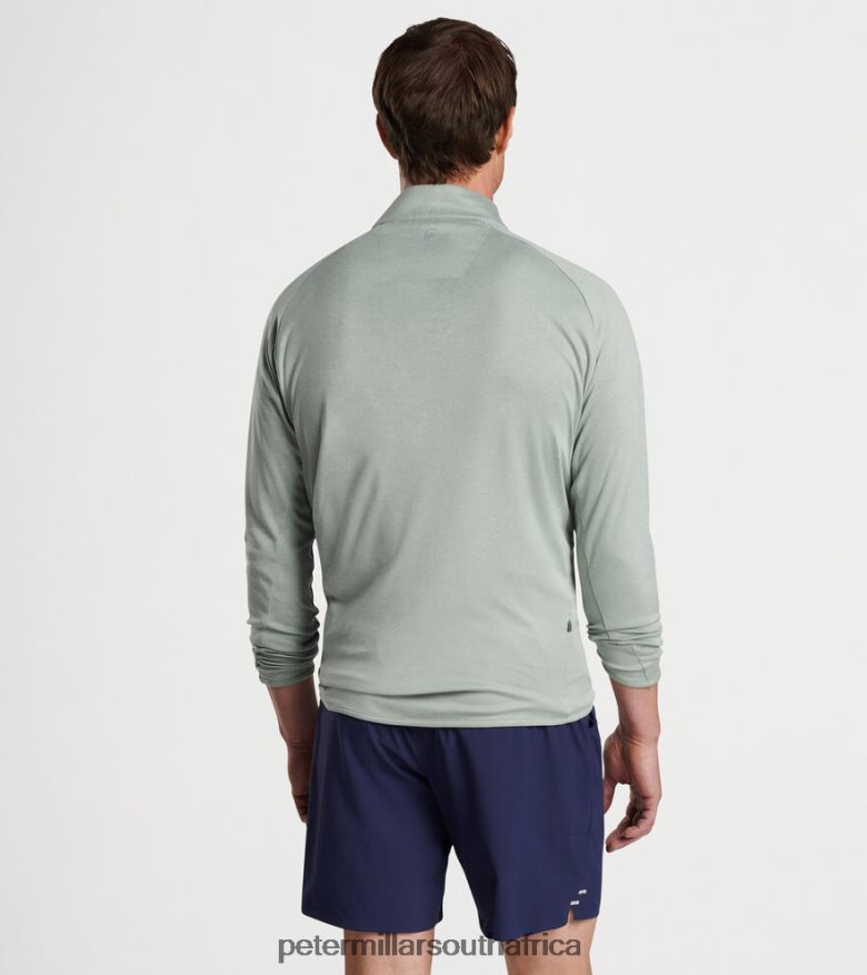 Sage Fog Men Peter Millar Cloudglow Performance Half-Zip Apparel B62P4F738