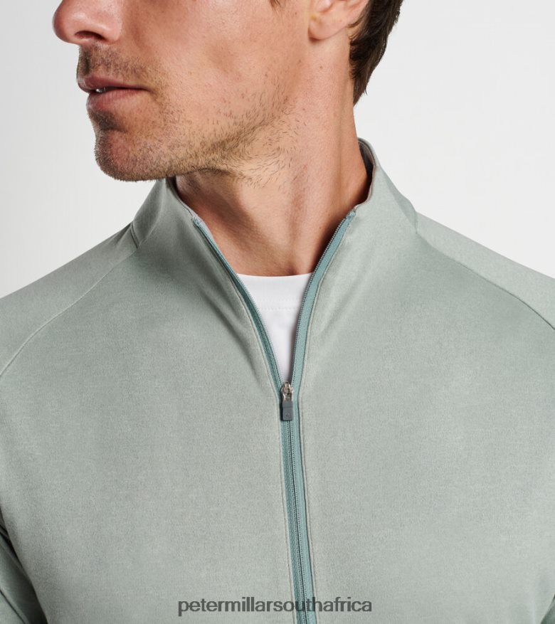 Sage Fog Men Peter Millar Cloudglow Performance Half-Zip Apparel B62P4F738