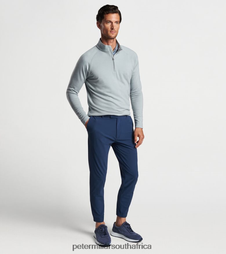 Sage Fog Men Peter Millar Excursionist Flex Performance Pullover Apparel B62P4F727