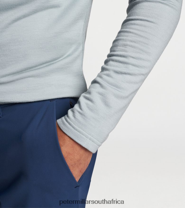 Sage Fog Men Peter Millar Excursionist Flex Performance Pullover Apparel B62P4F727