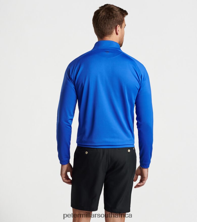 Sapphire Men Peter Millar Forge Performance Quarter-Zip Apparel B62P4F658