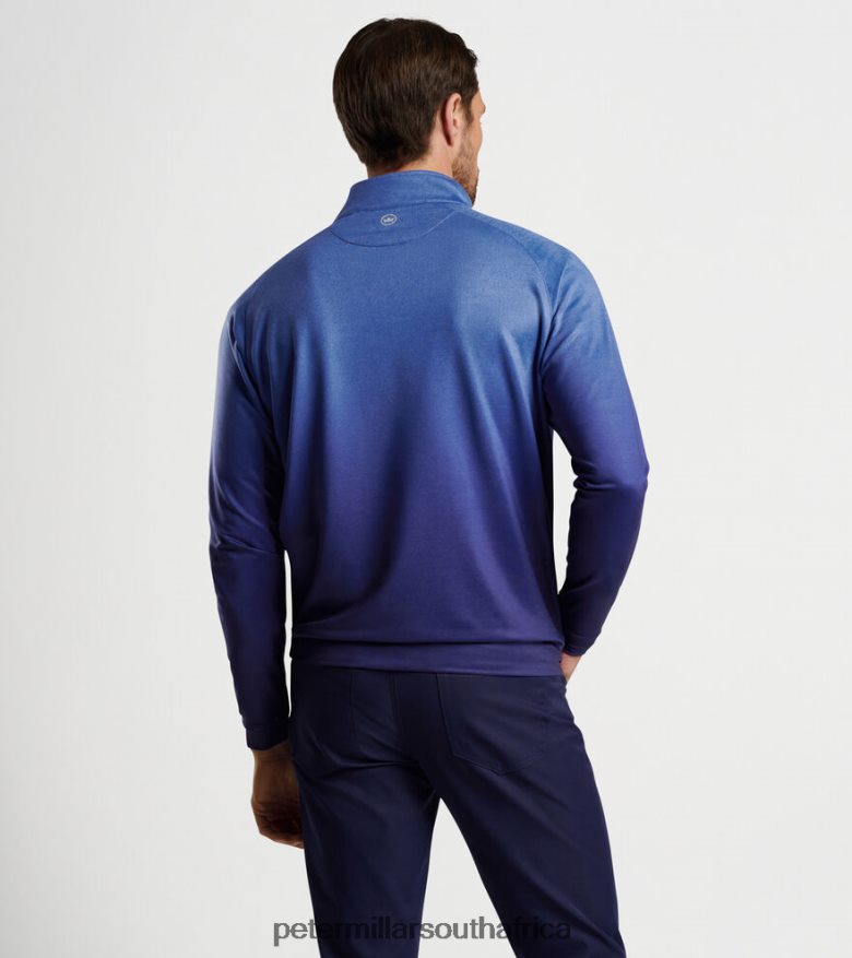 Sport Navy Men Peter Millar Perth Ombre Performance Quarter-Zip Apparel B62P4F801