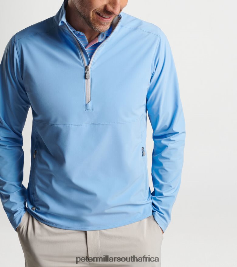 Tahoe Blue Men Peter Millar Flex Adapt Half-Zip Pullover Apparel B62P4F791