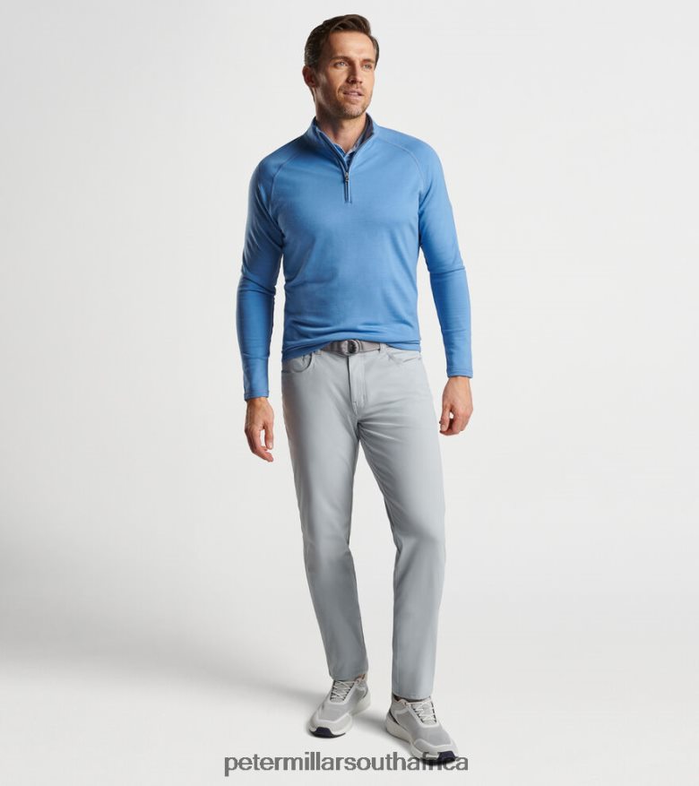 Vintage Indigo Men Peter Millar Excursionist Flex Performance Pullover Apparel B62P4F699