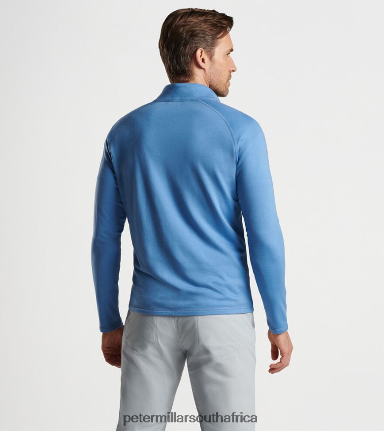 Vintage Indigo Men Peter Millar Excursionist Flex Performance Pullover Apparel B62P4F699