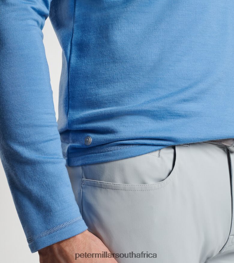 Vintage Indigo Men Peter Millar Excursionist Flex Performance Pullover Apparel B62P4F699