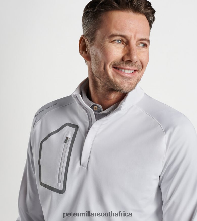 White Men Peter Millar Forge Performance Quarter-Zip Apparel B62P4F659