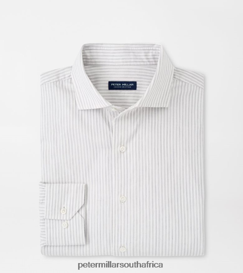 Gale Grey Men Peter Millar Brookhaven Cotton Sport Shirt Apparel B62P4F452