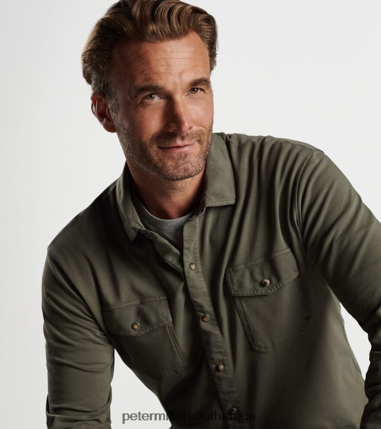 Juniper Men Peter Millar Lava Wash Snap Front Shirt Apparel B62P4F459