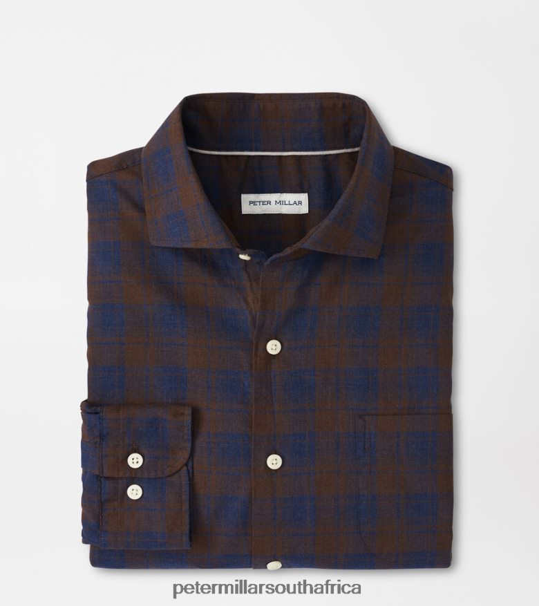 Navy Men Peter Millar Carr Cotton Sport Shirt Apparel B62P4F494