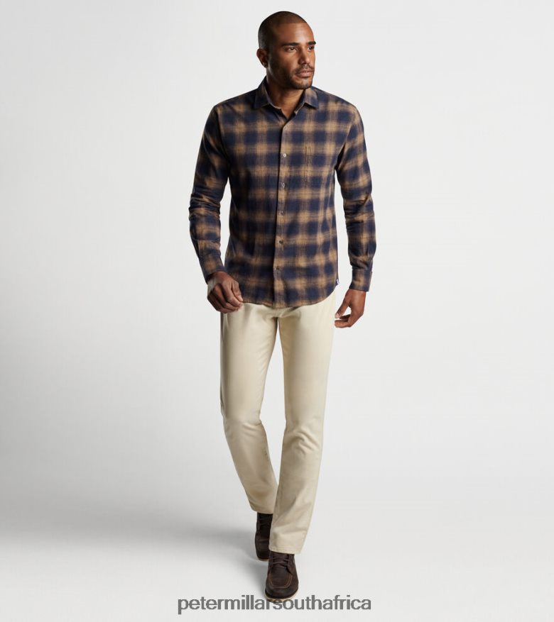 Navy Men Peter Millar Edgehill Cotton Sport Shirt Apparel B62P4F488