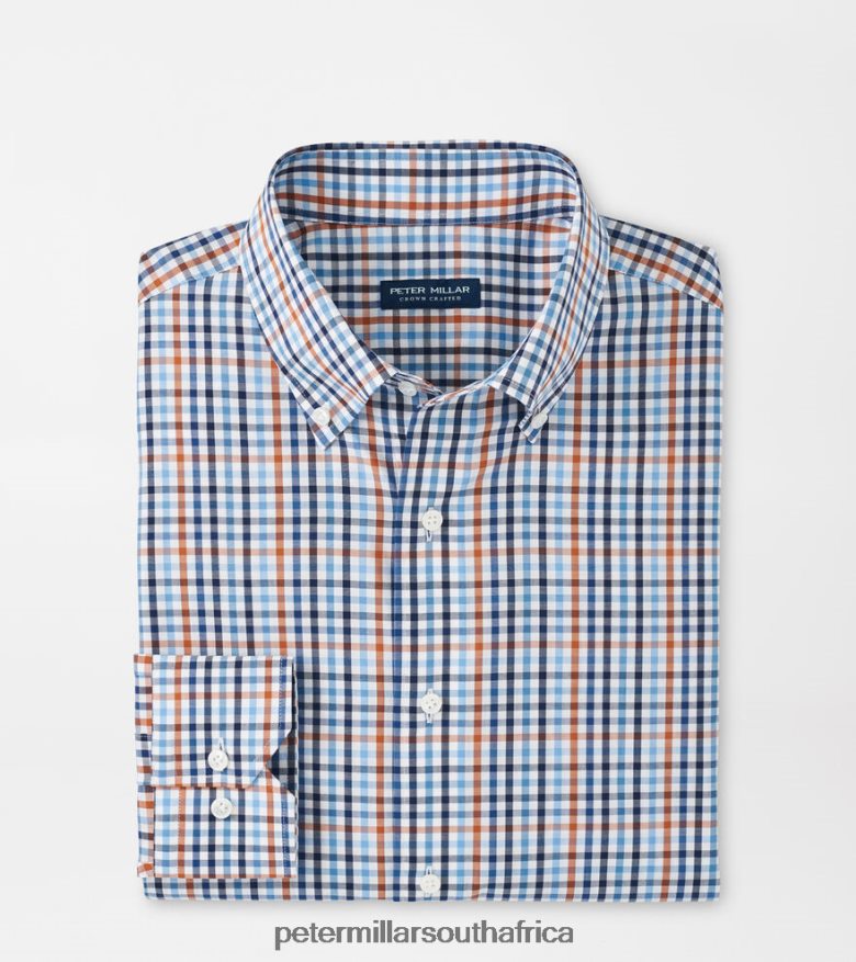 Navy Men Peter Millar Lenox Cotton Sport Shirt Apparel B62P4F478