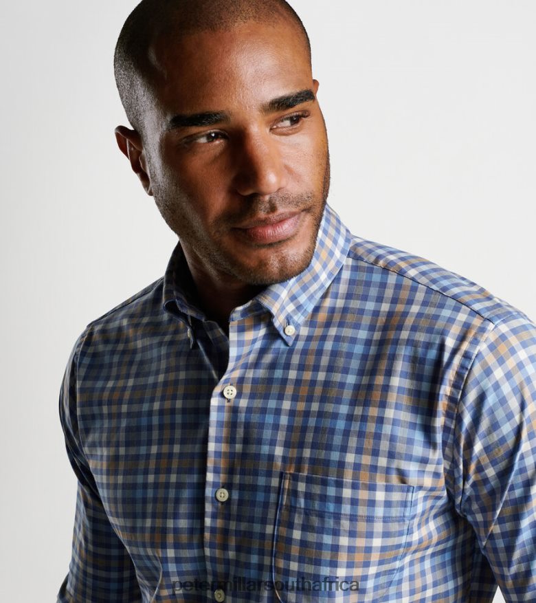 Star Dust Men Peter Millar Orin Cotton-Stretch Sport Shirt Apparel B62P4F445