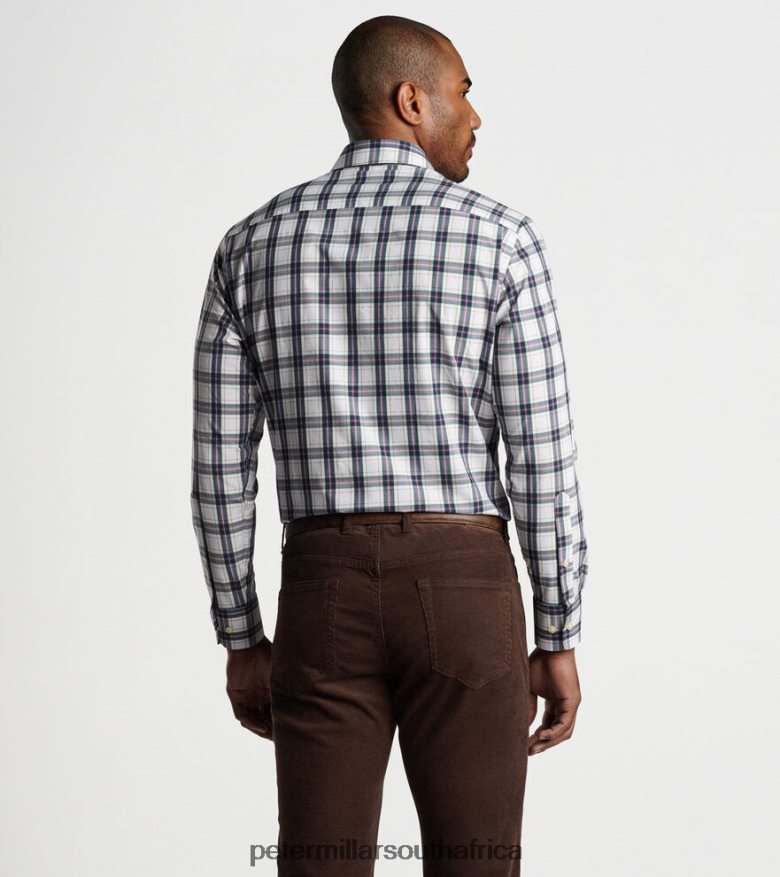 Twilight Purple Men Peter Millar Randall Performance Poplin Sport Shirt Apparel B62P4F467