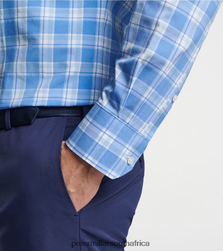 Vessel Men Peter Millar Park Way Performance Poplin Sport Shirt Apparel B62P4F492