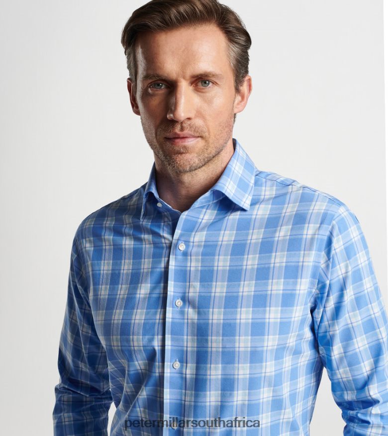 Vessel Men Peter Millar Park Way Performance Poplin Sport Shirt Apparel B62P4F492