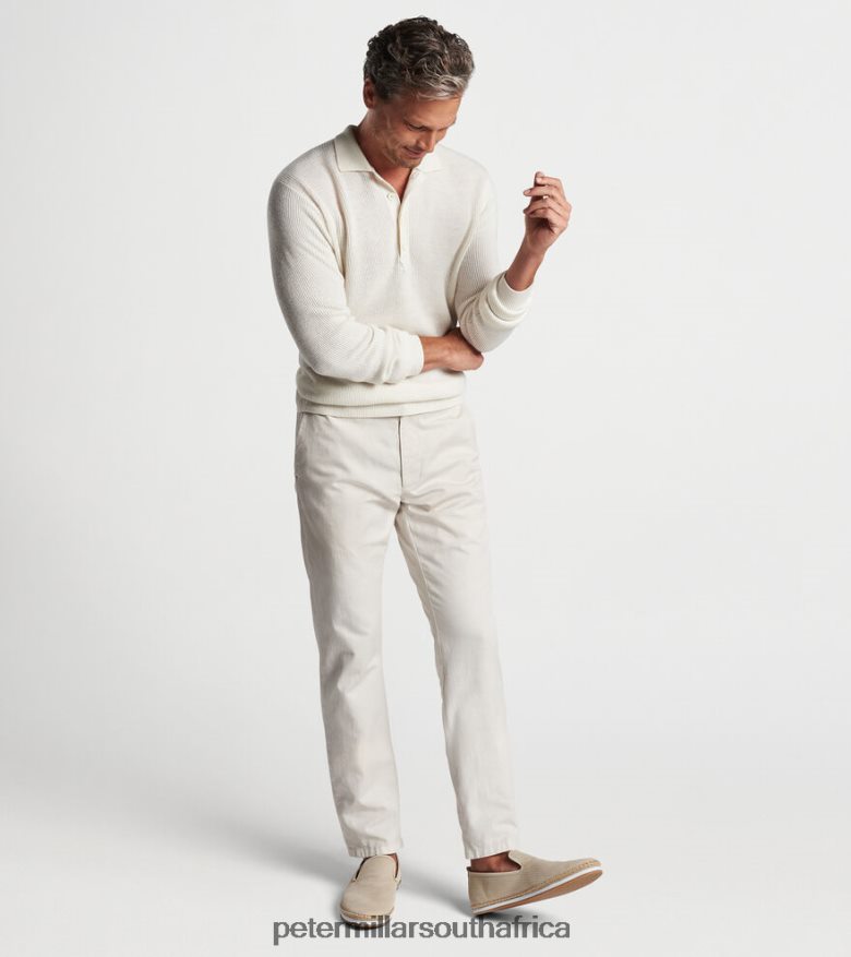 Almond Men Peter Millar Brixham Sweater Polo Apparel B62P4F624