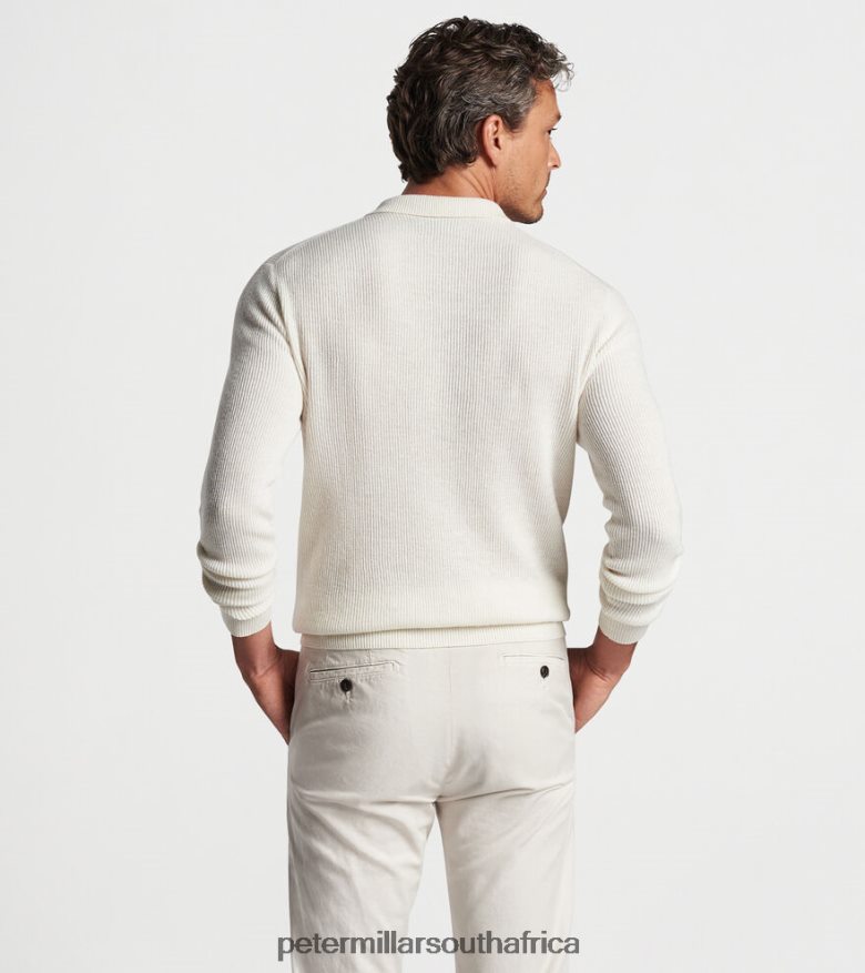 Almond Men Peter Millar Brixham Sweater Polo Apparel B62P4F624