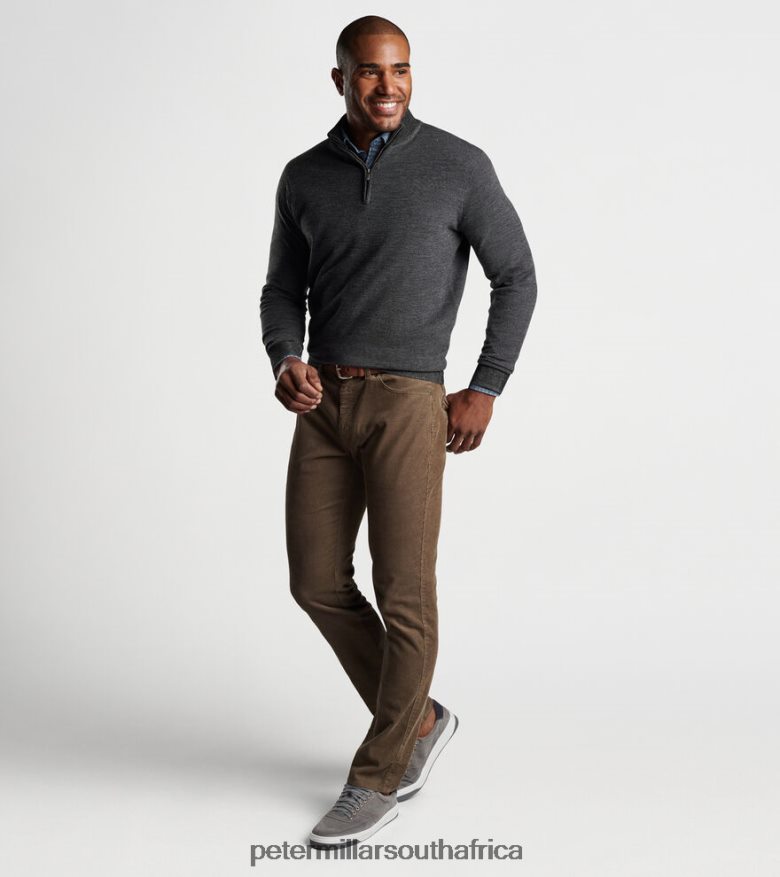 Black Men Peter Millar Breaker Birdseye Quarter-Zip Apparel B62P4F552